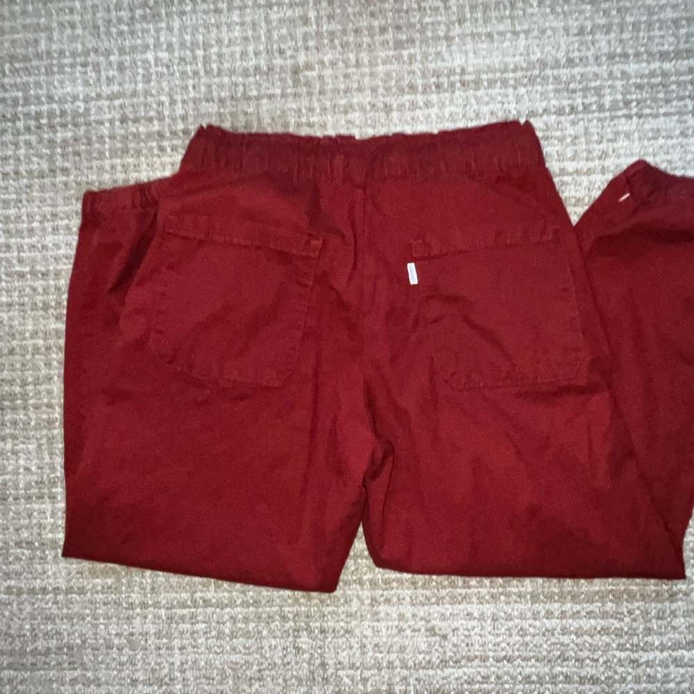 Levi's Women's Off-Duty High Rise Relaxed Jogger Burgandy Brown Sz Medium - Picture 5 of 8